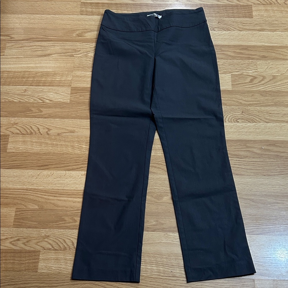 K44.    Black Straight-Leg Pants
